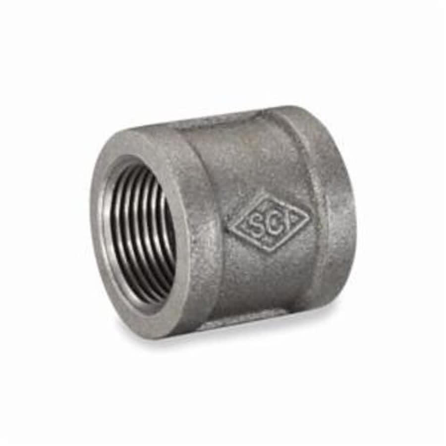 Coupling, 1-1/2 in, FNPT, 150 lb, Malleable Iron, Black