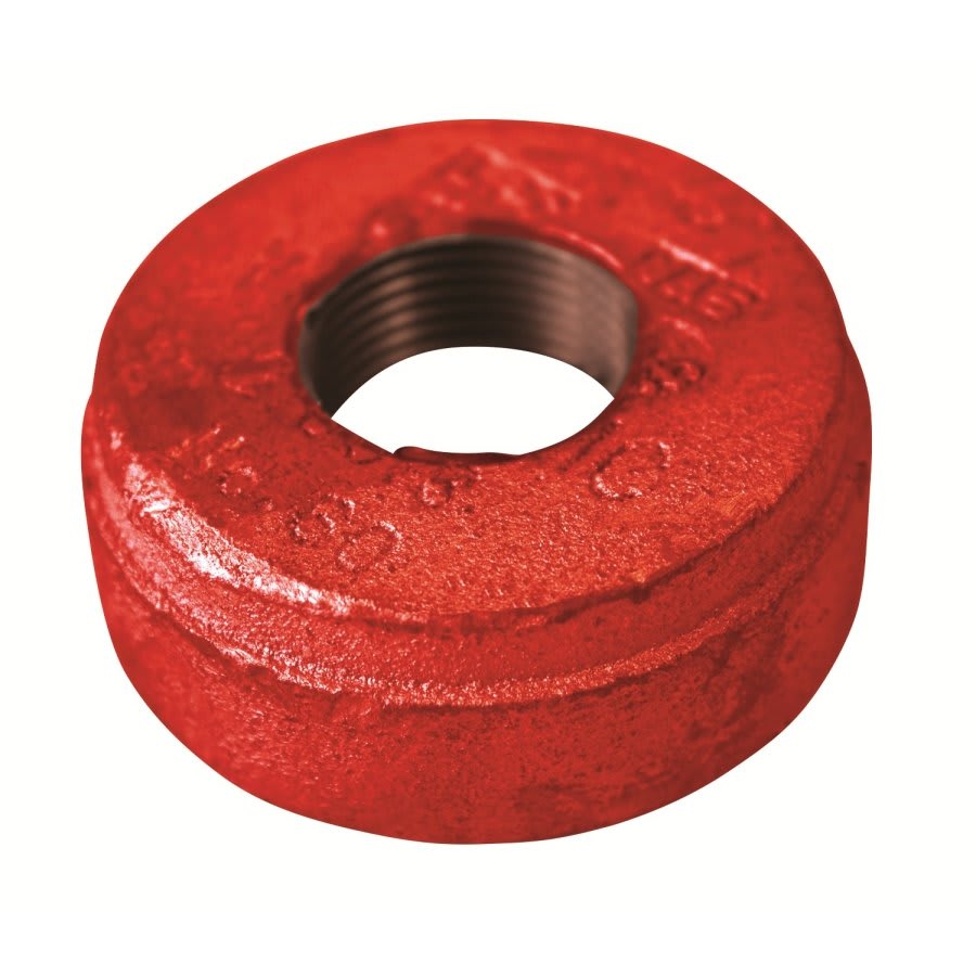 Cap, 8 in, Groove, Ductile Iron, Enamel Painted