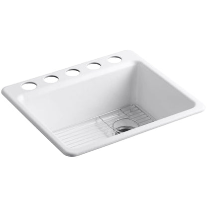 Riverby 25" Undermount Single Basin Cast Iron Kitchen Sink