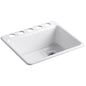 Riverby 25" Undermount Single Basin Enameled Cast Iron Kitchen Sink