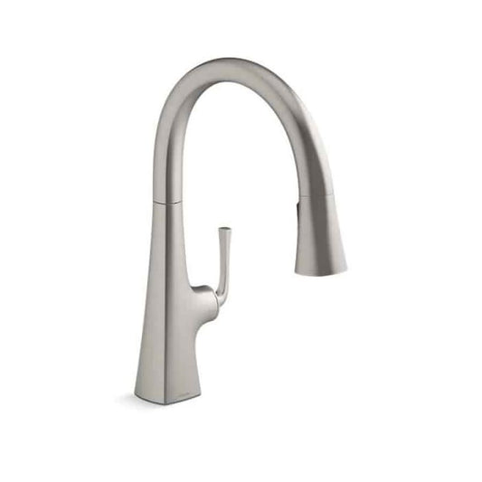 Graze® Kitchen Faucet, Deck Mount, ADA, 1 Lever Handle, 1-Hole, Vibrant Stainless