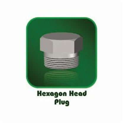 Hex Head Plug, 1 in, MNPT, SCH 80/XH, Forged Steel, 3000 lb