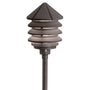 Six Groove 10" 3-Tier Incandescent Path or Bollard Light