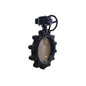 Lug Style Butterfly Valve, Gear Operator, 2-1/2 in, Flange, Ductile Iron