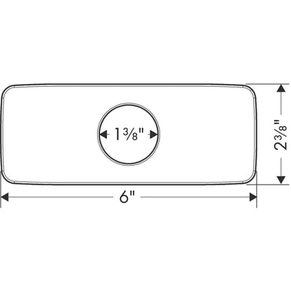 6" Escutcheon Plate