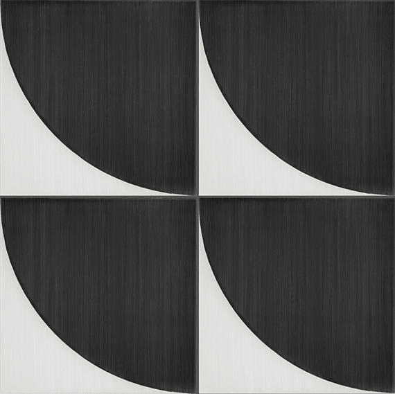 Scenario Nero Convex Square, Convex 8X8 Matte