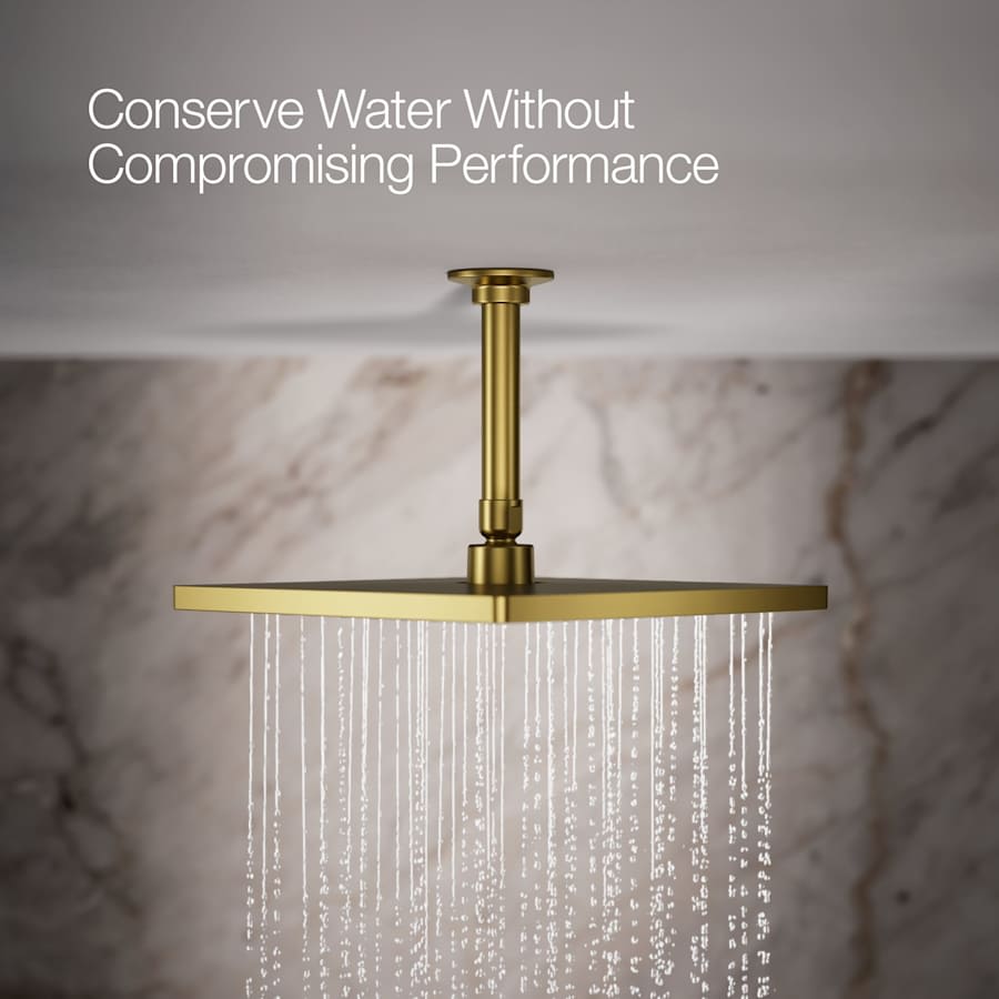 Honesty Square 10" Single Function 1.75 GPM Rainhead with MasterClean Sprayface