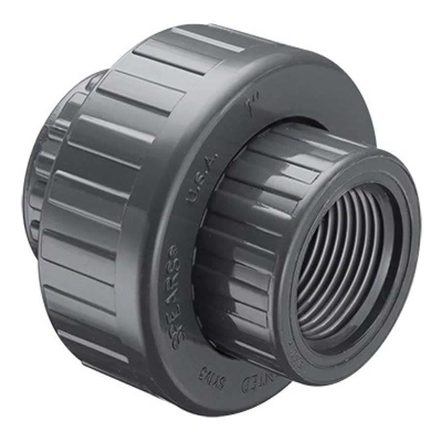 2000 Union With O-Ring, 3/4 in, FNPT, SCH 80/XH, PVC, FKM O-Ring