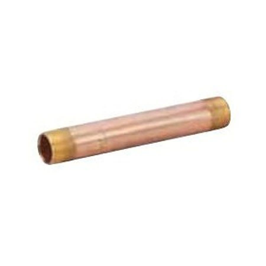 Nipple, 4 in, 4 in L, MNPT, Brass