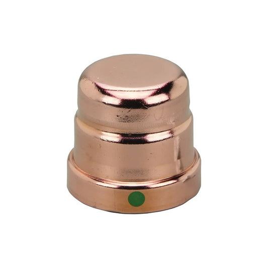 Cap, 3 in, Press, Copper