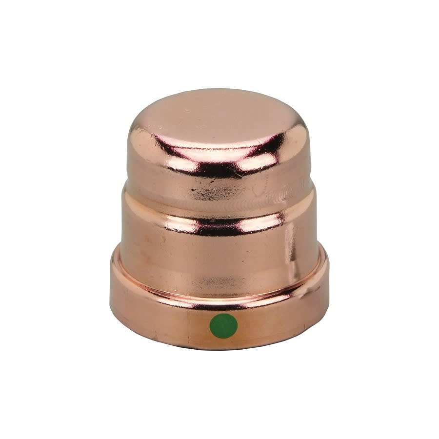Cap, 4 in, Press, Copper