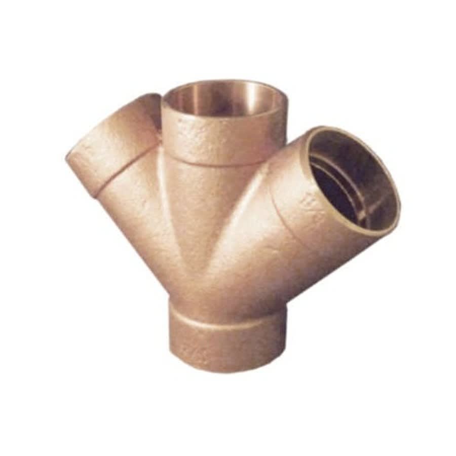 DWV Double Wye, 2 in, C, Copper