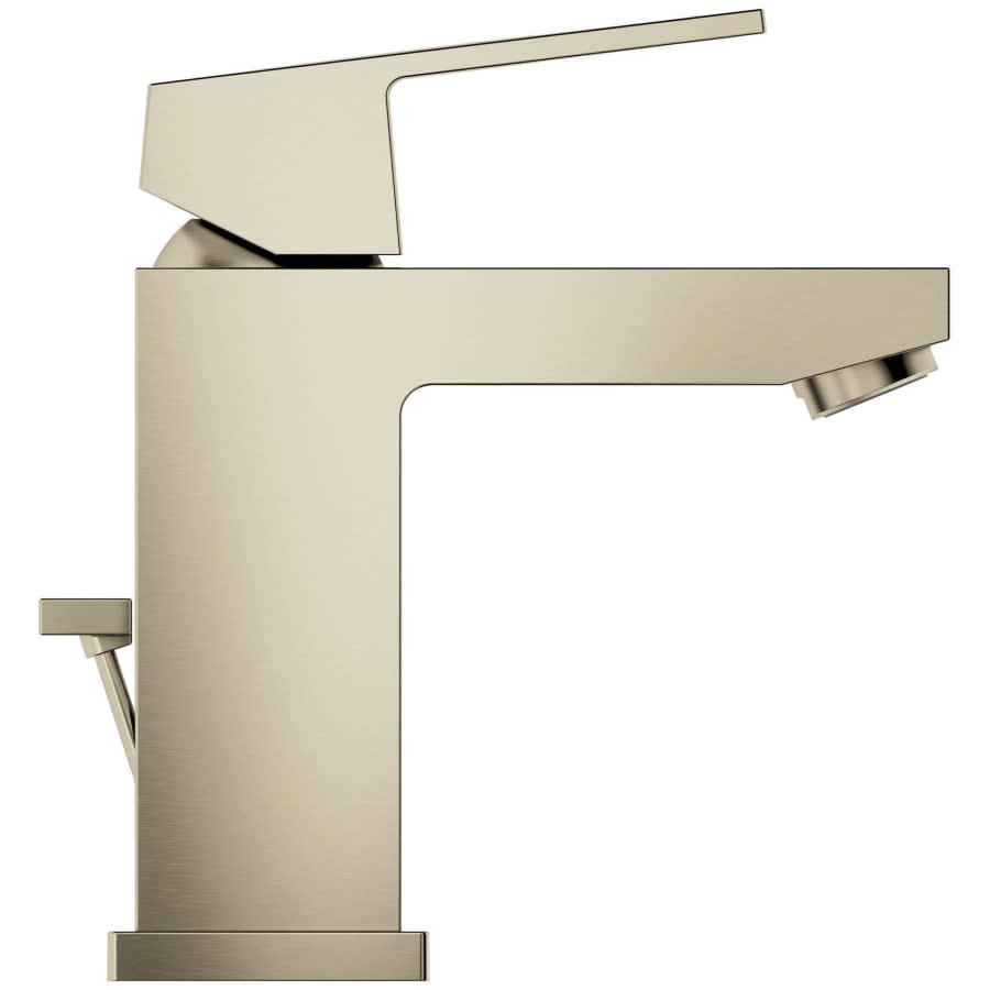 Eurocube 1.2 GPM Single Hole Bathroom Faucet with StarLight, SilkMove, EcoJoy, and QuickFix Technologies - Includes Pop-Up Drain Assembly