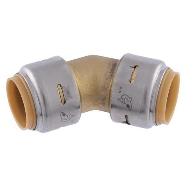 Max™ 45 deg Elbow, 3/4 in, Push, Brass
