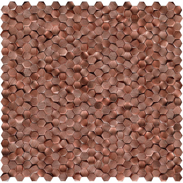GRAVITY ALUMINIUM 3D HEXAGON COPPER (Make to order)