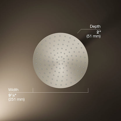 Awaken Round 10" Single Function 1.75 GPM Rainhead with MasterClean Sprayface