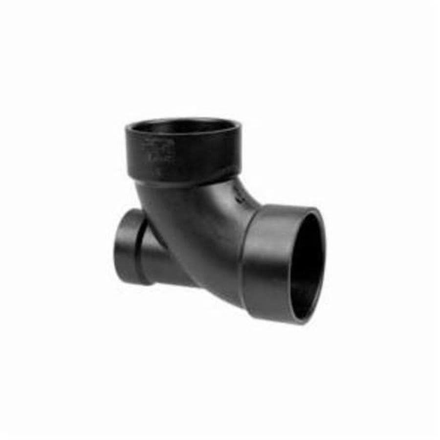 DWV Lowheel 90 deg Elbow, 3 x 2 in, Hub, ABS