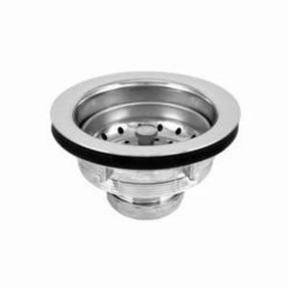 Basket Strainer, 3-3/4 in OAL, Stainless Steel, Polished Chrome