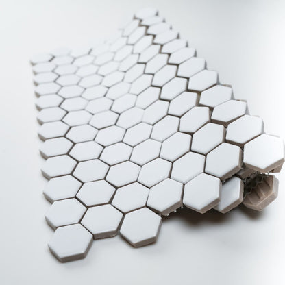 1x1 White Hexagon