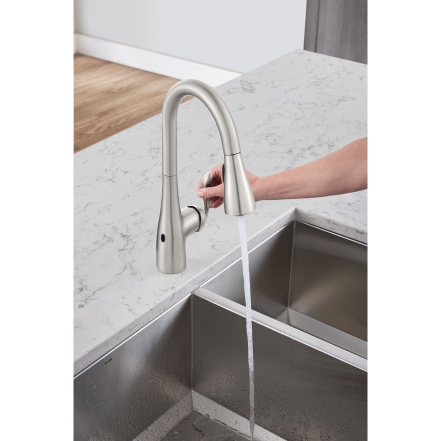 Arbor Pull-Down High Arc Kitchen Faucet with MotionSenseâ¢, Power Cleanâ¢, and Reflexâ¢ Technology - Includes Escutcheon Plate