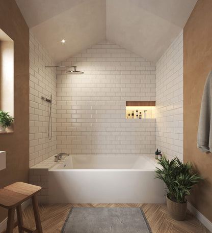Grayley Alcove Bathtub - 60W x 22H x 36D