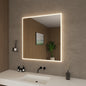 Hilton Frameless LED Perimeter Lighted Bathroom Vanity Mirror with Dimmer and Defogger - 34W x 36H x 1.38D