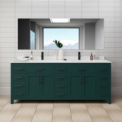 Beckett Double Bathroom Vanity - 84W x 35H x 22D