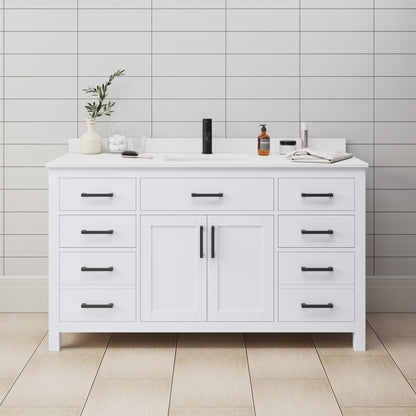 Beckett Single Bathroom Vanity - 60W x 35H x 22D