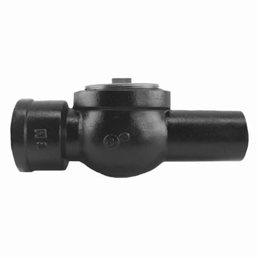 Service Weight Cleanout Test Tee, 3 in, Spigot x Hub x FNPT, Cast Iron