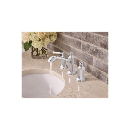 Dartmoor™ Widespread Lavatory Faucet, ADA, 2 Handle, 3-Hole, 1.2 gpm, Polished Chrome