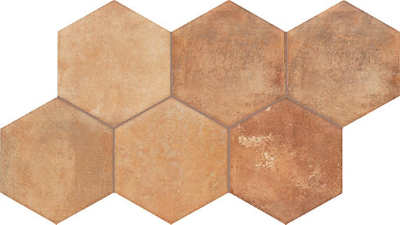 Cotto Revival Rust Hexagon 8X9 Matte