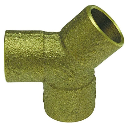 True 90 Wye, 1/2 in, C, Copper