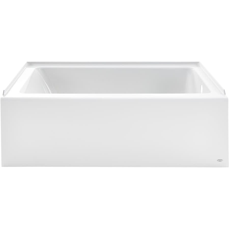 Studio 60" Soaking Bathtub for Three Wall Alcove Installation with Left Drain