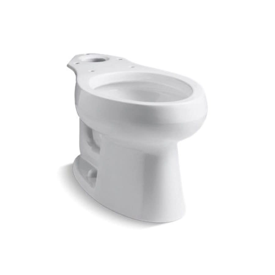 Wellworth® Toilet Bowl, Floor Mount, 12 in Rough, Elongated, White