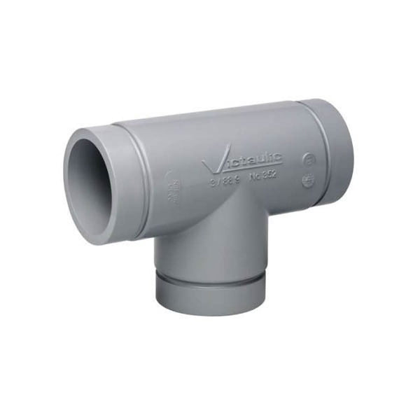 Tee, 8 in, Groove, CPVC, SCH 80/XH