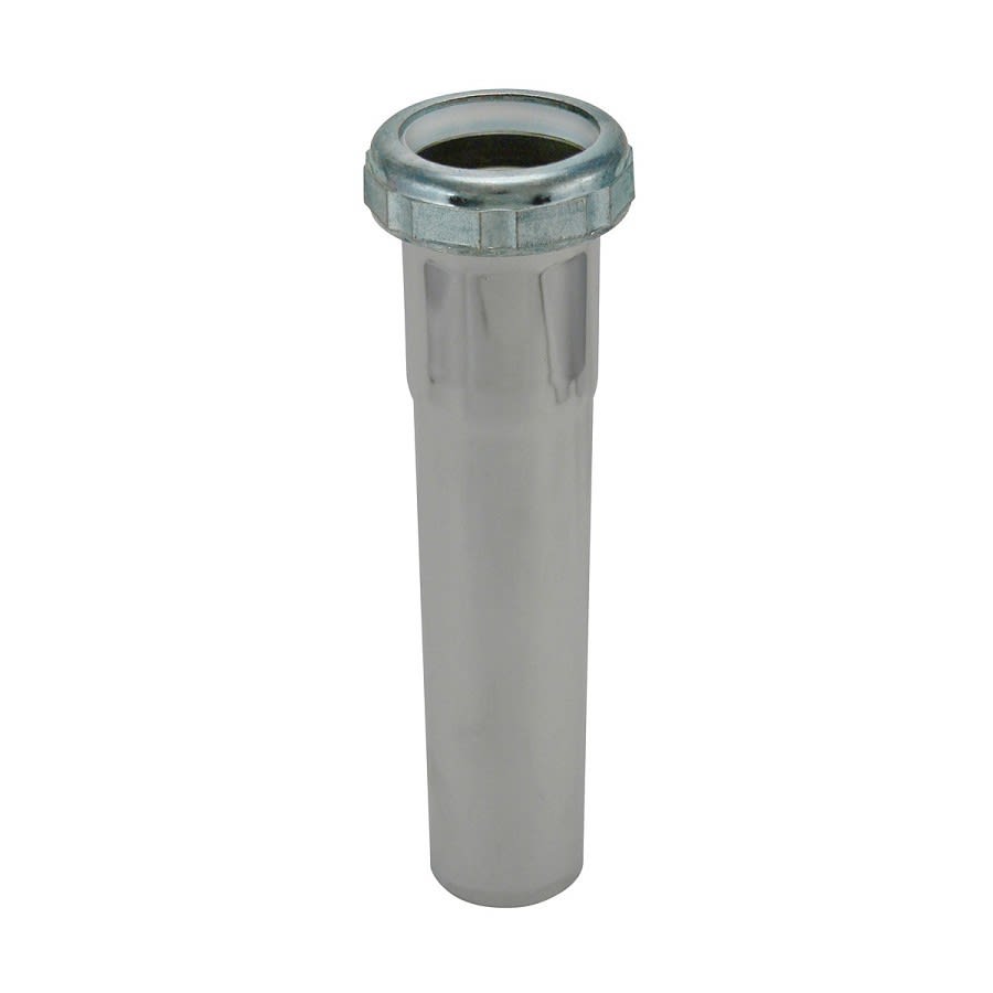 Tubular Extension, 1-1/2 in, Tube x Slip Joint, 20 ga, Chrome