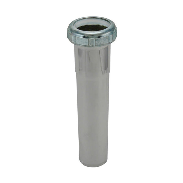 Tubular Extension, 1-1/2 in, Tube x Slip Joint, 20 ga, Chrome