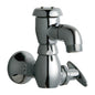 Sill Faucet, Wall Mount, Tee Handle, Polished Chrome