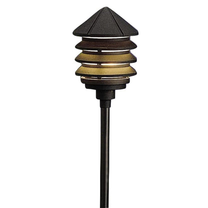 Six Groove 10" 3-Tier Incandescent Path or Bollard Light