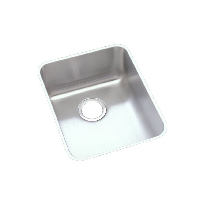 Lustertone™ Classic Single Bowl Kitchen Sink, Under Mount, 16-1/2 x 20-1/2 in, 7-7/8 in Bowl Depth, 18 ga Lustrous Satin Steel, Stainless