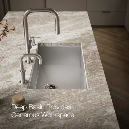 Vault 32" Undermount Single Basin Stainless Steel Kitchen Sink with SilentShield Technology