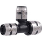 Tee, 3/4 x 1/2 x 1/2 in, Push, Plastic