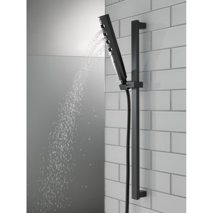 Universal Showering 1.75 GPM Multi Function Hand Shower Package with Touch-Clean and H2OkineticÂ® Technologies - Includes Slide Bar and Hose