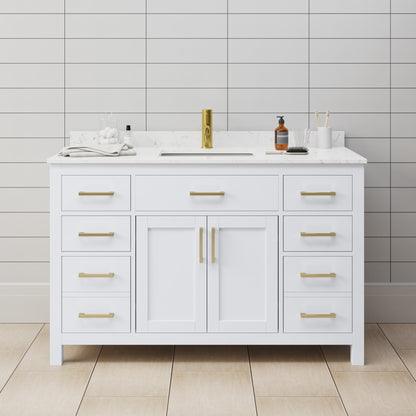 Beckett Single Bathroom Vanity - 54W x 35H x 22D