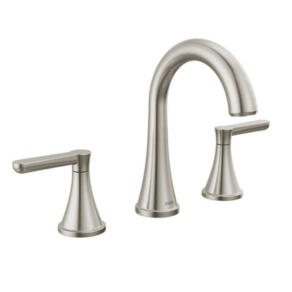 Greydon 8 in. Widespread Double Handle Bathroom Faucet in Spotshield Brushed Nickel