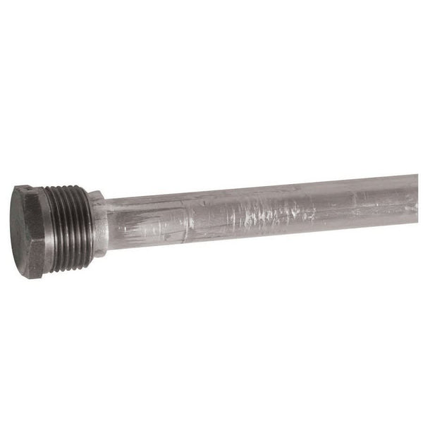 Anode Rod, 3/4-14 Thread, 42 in L, Aluminum, For Use With Residential Water Heater