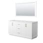 Strada Double Bathroom Vanity - 65.25W x 34.25H x 21.75D