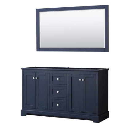 Avery Double Bathroom Vanity - 59.25W x 34.25H x 21.75D