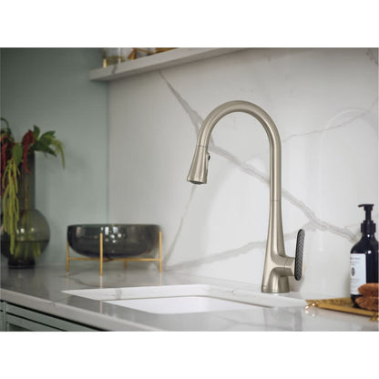 Sinema 1.5 GPM Single Hole Pull Down Kitchen Faucet with Reflex, Duralock and Duralast