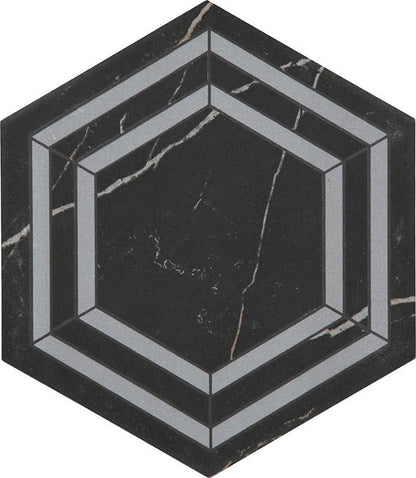 Perpetuo Tuxedo Hexagon 8X9 Matte